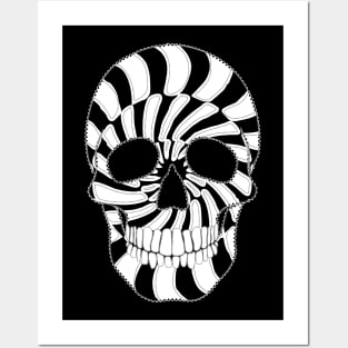 Optical Illusion Skull Posters and Art